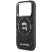 Karl Lagerfeld IML Karl Head Logo MagSafe iPhone 17 Pro tok, fekete