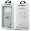 Karl Lagerfeld IML Karl Head Logo MagSafe iPhone 17 Pro tok, szürke