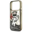 Karl Lagerfeld Liquid Glitter Choupette Logo MagSafe iPhone 17 Pro tok, fekete