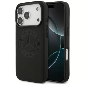   Mercedes Leather Vintage Logo MagSafe iPhone 17 Pro tok, fekete