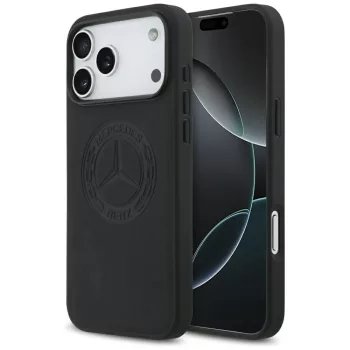   Mercedes Leather Vintage Logo MagSafe iPhone 17 Pro Max tok, fekete