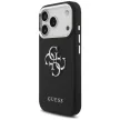 Guess Grained Big 4G Classic Logo case iPhone 17 Pro tok, fekete