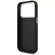 Guess Grained Big 4G Classic Logo case iPhone 17 Pro tok, fekete