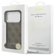 Guess 4G Classic Logo MagSafe case iPhone 17 Pro tok, barna