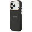 Guess Peony Hot Stamp MagSafe iPhone 17 Pro tok, fekete
