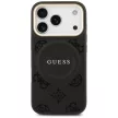 Guess Peony Hot Stamp MagSafe iPhone 17 Pro tok, fekete
