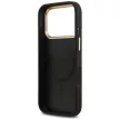 Guess Peony Hot Stamp MagSafe iPhone 17 Pro tok, fekete