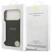 Guess Peony Hot Stamp MagSafe iPhone 17 Pro Max tok, fekete