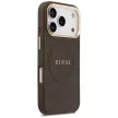 Guess Peony Hot Stamp MagSafe iPhone 17 Pro tok, barna