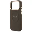 Guess Peony Hot Stamp MagSafe iPhone 17 Pro tok, barna