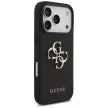 Guess Grained Big 4G & Classic Logo iPhone 17 Pro tok, fekete