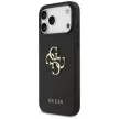 Guess Grained Big 4G & Classic Logo iPhone 17 Pro Max tok, fekete