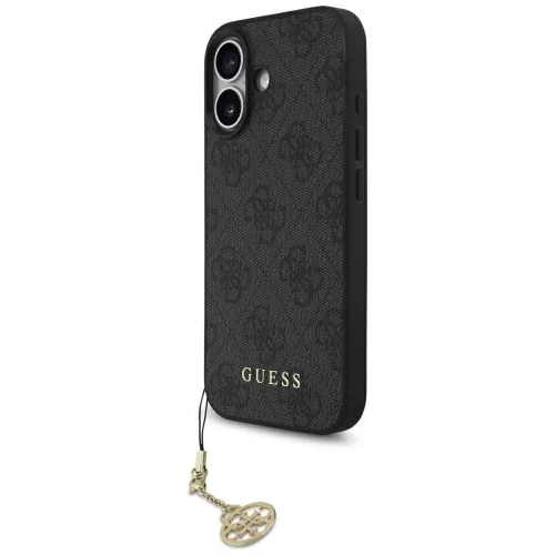 Guess 4G Charms Collection MagSafe case iPhone 17 tok, fekete