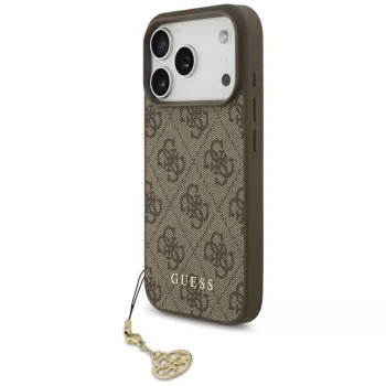   Guess 4G Charms Collection MagSafe case iPhone 17 Pro tok, barna