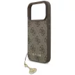 Guess 4G Charms Collection MagSafe case iPhone 17 Pro tok, barna