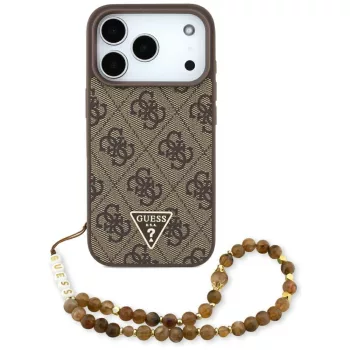   Guess 4G Strap Triangle Logo MagSafe iPhone 17 Pro tok, barna
