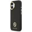 Guess Grained Strass Logo MagSafe iPhone 17 tok, fekete