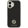 Guess Grained Strass Logo MagSafe iPhone 17 tok, fekete