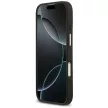Guess Grained Strass Logo MagSafe iPhone 17 tok, fekete