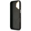 Guess Grained Strass Logo MagSafe iPhone 17 tok, fekete