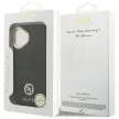Guess Grained Strass Logo MagSafe iPhone 17 tok, fekete