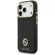 Guess Grained Strass Logo MagSafe iPhone 17 Pro tok, fekete