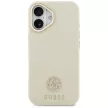 Guess Grained Strass Logo MagSafe iPhone 17 tok, bézs