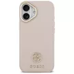 Guess Grained Strass Logo MagSafe iPhone 17 tok, rózsaszín