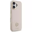 Guess Grained Strass Logo MagSafe iPhone 17 tok, rózsaszín