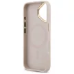 Guess Grained Strass Logo MagSafe iPhone 17 tok, rózsaszín