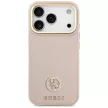 Guess Grained Strass Logo MagSafe iPhone 17 Pro tok, rózsaszín