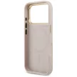 Guess Grained Strass Logo MagSafe iPhone 17 Pro tok, rózsaszín
