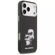 Karl Lagerfeld IML Aquarelle Karl & Choupette & Logo MagSafe iPhone 17 Pro Max tok, fekete