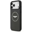 Aston Martin HC Kevlar Counter Design MagSafe iPhone 17 Pro Max tok, fekete