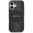 AMG Double Layer tok, átlátszó Graphics MagSafe iPhone 17 tok, fekete