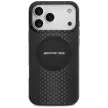 AMG Double Layer tok, átlátszó Graphics MagSafe iPhone 17 Pro Max tok, fekete
