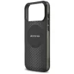 AMG Double Layer tok, átlátszó Graphics MagSafe iPhone 17 Pro Max tok, fekete