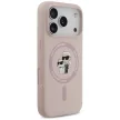 Karl Lagerfeld Silicone Karl&Choupette Ring MagSafe Case iPhone 17 Pro tok, rózsaszín