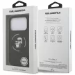 Karl Lagerfeld Silicone Karl&Choupette Ring MagSafe Case iPhone 17 Pro tok, fekete