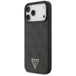 Guess Leather 4G Triangle Strass MagSafe Case iPhone 17 Pro Max tok, fekete