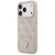 Guess Leather 4G Triangle Strass MagSafe Case iPhone 17 Pro tok, rózsaszín