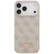 Guess Leather 4G Triangle Strass MagSafe Case iPhone 17 Pro Max tok, rózsaszín