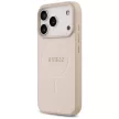 Guess Saffiano Classic Logo MagSafe iPhone 17 Pro tok, rózsaszín
