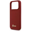 Guess Silicone Script Metal Logo MagSafe iPhone 17 Pro tok, magenta