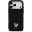 Guess Silicone Logo Strass 4G MagSafe iPhone 17 Pro Max tok, fekete