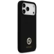 Guess Silicone Logo Strass 4G MagSafe iPhone 17 Pro Max tok, fekete
