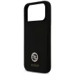 Guess Silicone Logo Strass 4G MagSafe iPhone 17 Pro Max tok, fekete