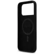 Guess Silicone Logo Strass 4G MagSafe iPhone 17 Pro Max tok, fekete