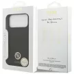 Guess Silicone Logo Strass 4G MagSafe iPhone 17 Pro Max tok, fekete