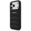 AMG Leather Debossed Lines Logo Case iPhone 17 Pro tok, fekete